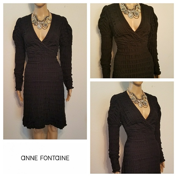 Anne Fontaine Dresses & Skirts - Most Fabulous ANNE FONTAINE Ruched French Dress